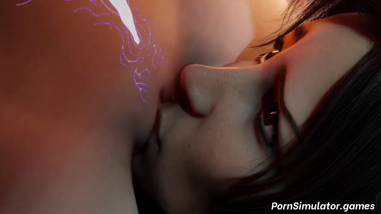 3D Lara Croft lesbian pussy licking of Tifa Lockhart