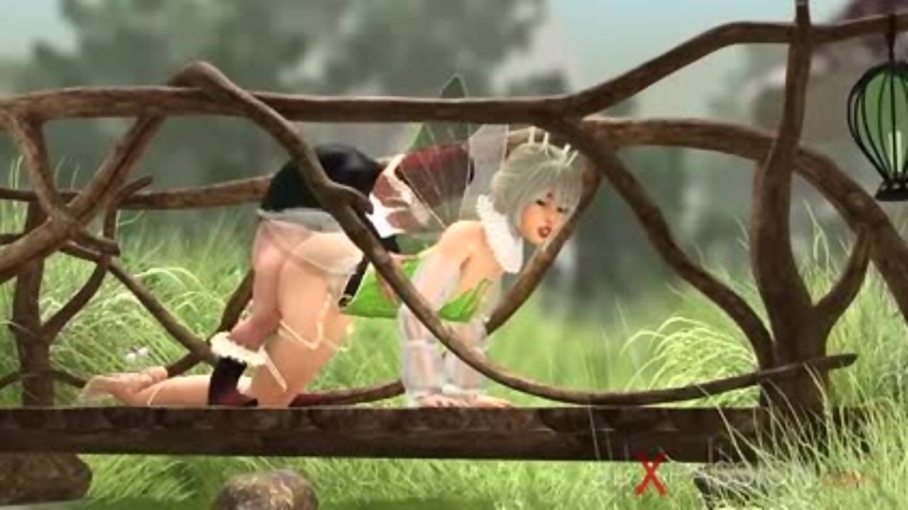 Beautiful fairy and gnome having a fuck on a bridge - Anime Porn Cartoon,  Hentai & 3D Sex