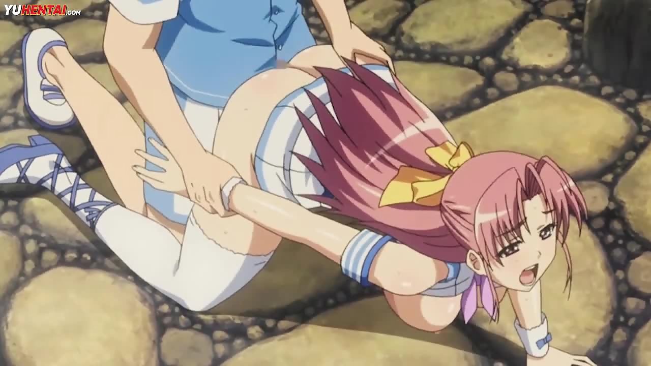 Busty shy anime teen is scared of her boyfriends big cock