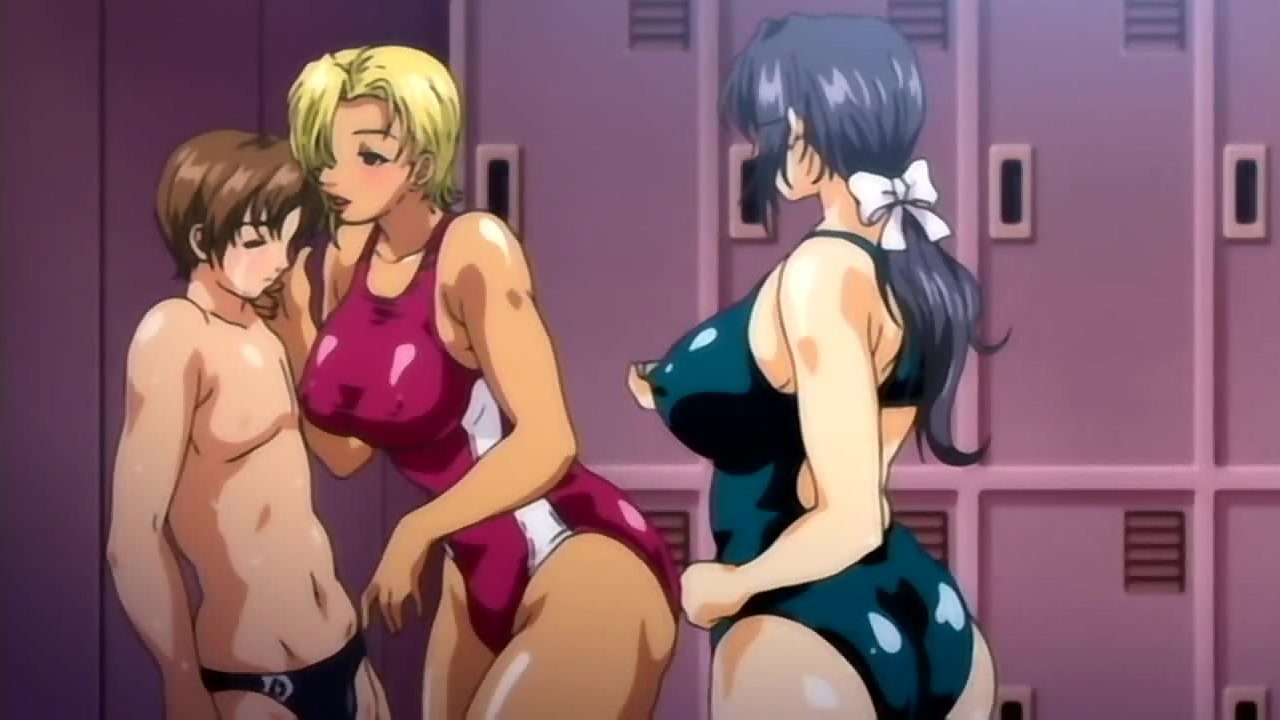 Hentai Swim Teacher - Dirty boy is caught peeping on girls locker and is made to fuck older women  - Anime Porn Cartoon, Hentai & 3D Sex