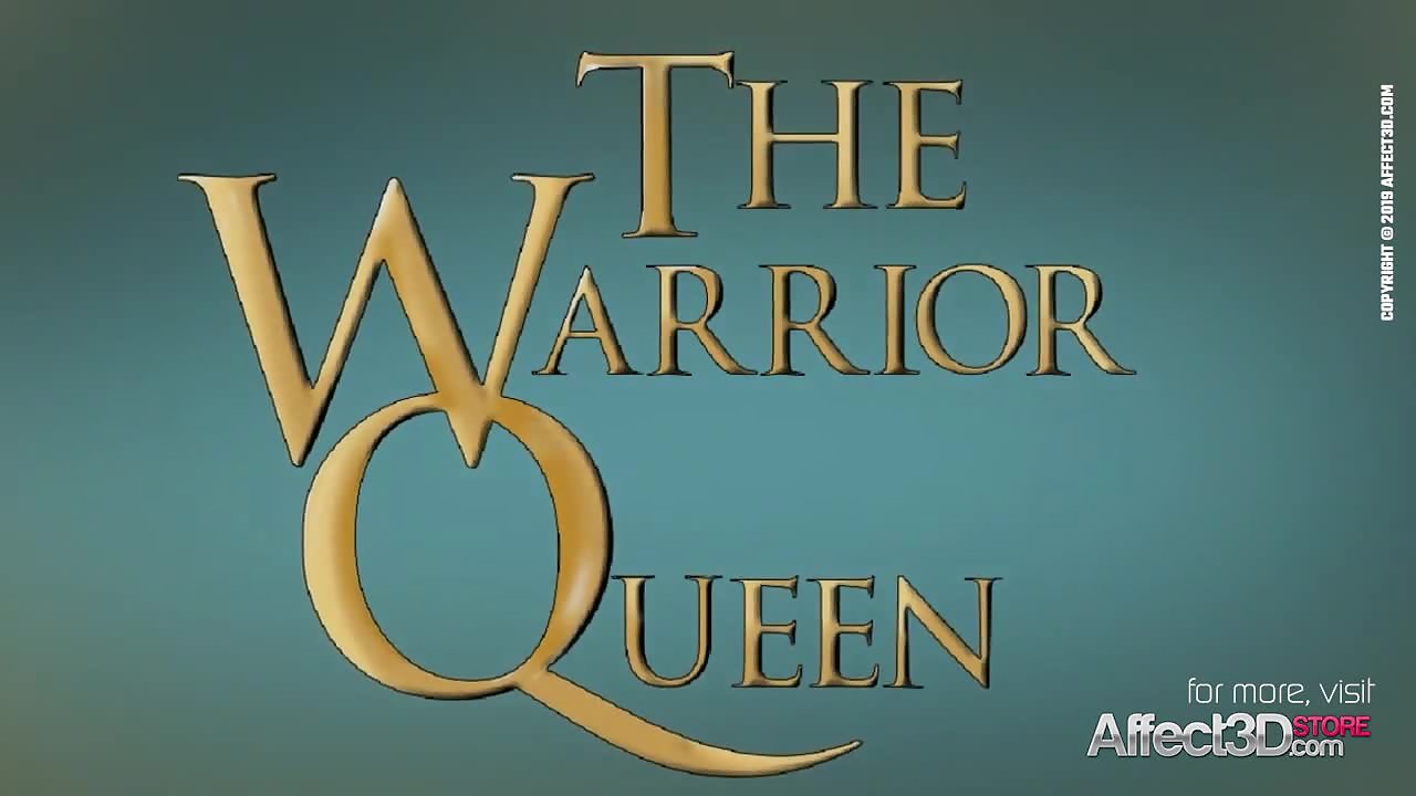 Futanari warrior queen fucking a big tits babe in a 3d animation