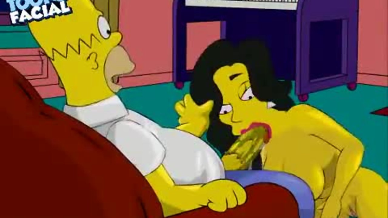 The Simpsons Blowjob Porn - Homer Simpson gives a blowjob and gives a hot facial on a toon slut - Anime  Porn Cartoon, Hentai & 3D Sex