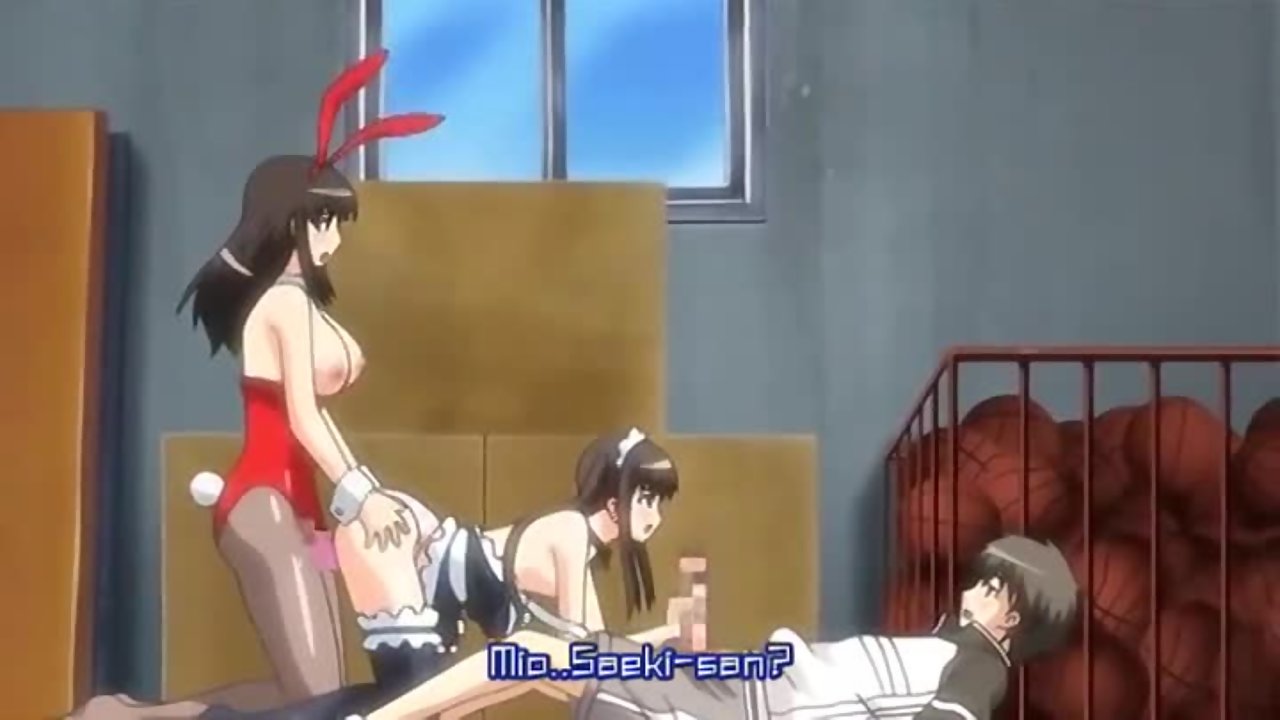 Anime 3 Some Porn - Tennis camp turns into an anime threesome public fuck in the basketball gym  - Anime Porn Cartoon, Hentai & 3D Sex