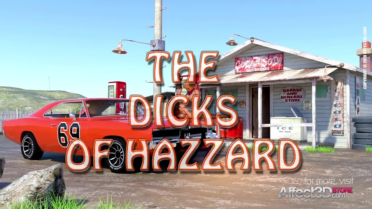 The Dicks of Hazzard – Daisy Duke gets fucked by futa cock on the hood of The General Lee