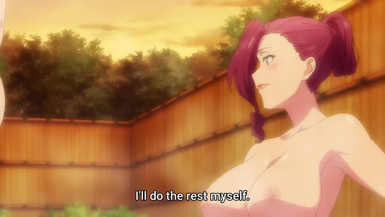 World’s End Harem 5 – ecchi anime – Shy dude washes sexy girl bodies at public bath