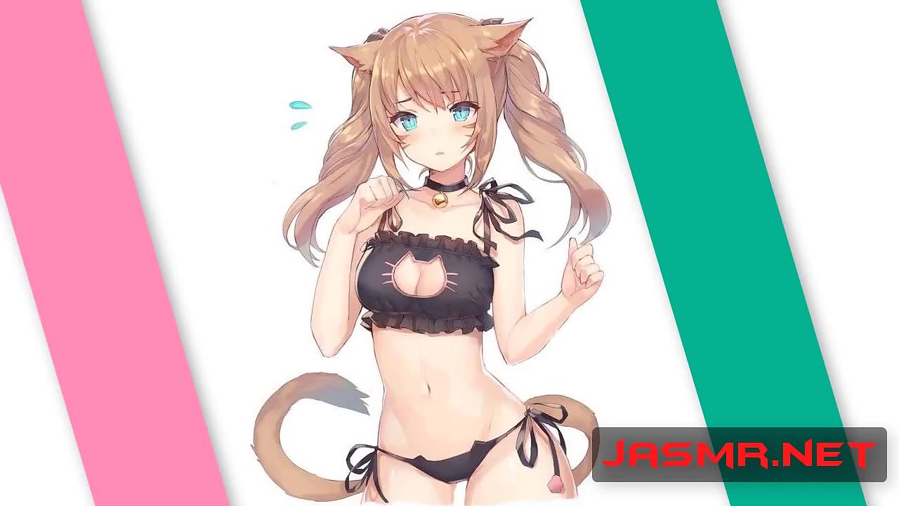 Your cute catgirl anime waifu gives you a blowjob – sound only ASMR