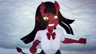 Meru the Succubus 5 – Demon schoolgirl battles priestblood teacher in final showdown