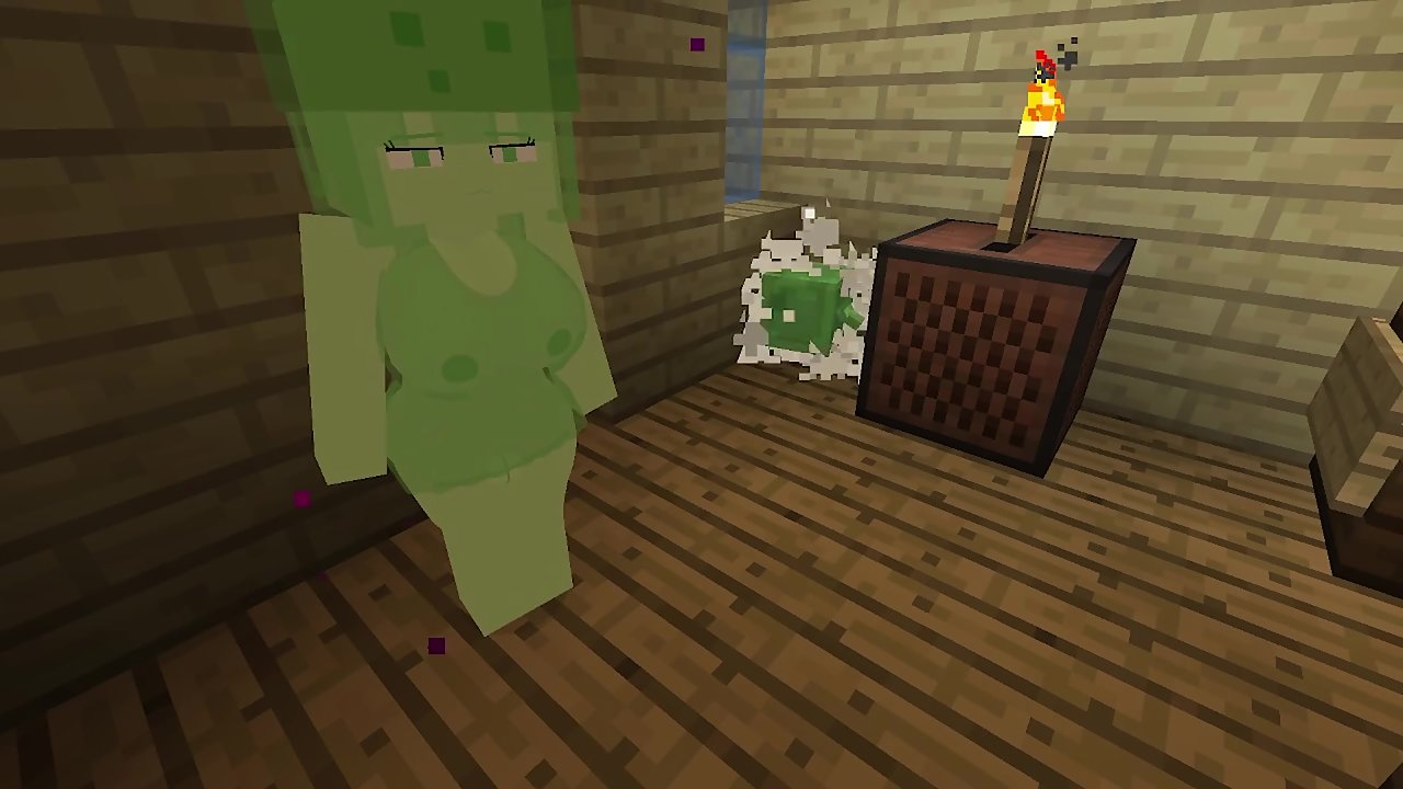 Minecraft Sex Mod Getting Blowjob And Doggy Creampie Fucking Slime Girl picture