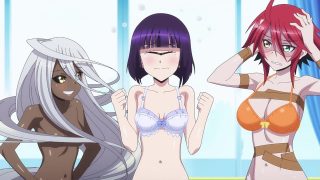 Monster Musume OVA 2 – Ecchi – Busty monster girls try on cute bras
